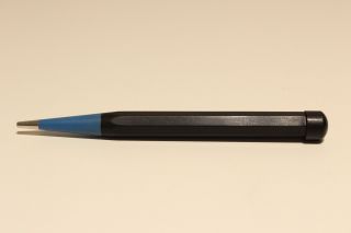 Vintage Small Black And Blue Plastic Mechanical Pencil 1mm 1950 - 1960 