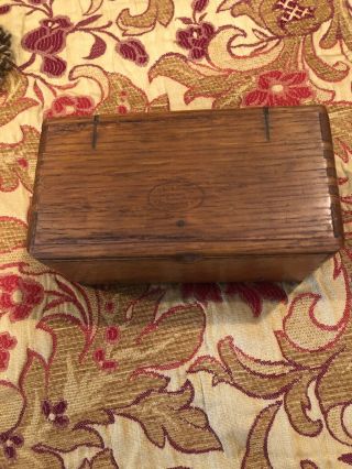Vintage Wood Fold Out Singer Sewing Machine Attachment Box