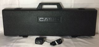 Vtg Casiotone Mt - 65 Carry Case & Ac Power Adapter Replace Parts Casio Keyboard