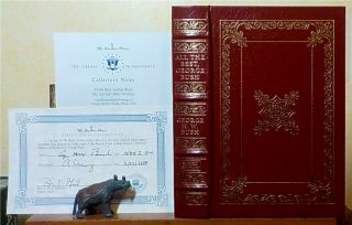 All The Best By George H.  W.  Bush,  Easton Press,  Signed With