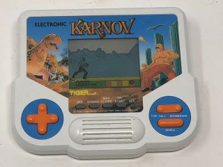 Vintage 1988 Tiger Electronics Grandstand Karnov Handheld Lcd Game