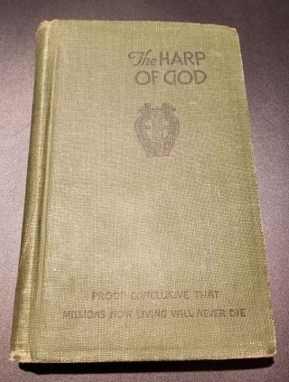 1921 Pocket Size The Harp Of God Jf Rutherford Jehovah Watchtower Ibsa