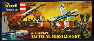 Vintage Revell H - 1812 1/40 Little John & Dart Tactical Missiles " S " Model Kit