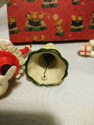 Vtg Kreiss Christmas Santa and Mrs Claus/ and Christmas Tree Bell Box 5
