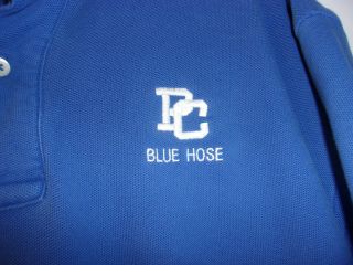 Presbyterian College Blue Hose Vintage Polo Shirt Size X - Large