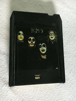 KISS Self - Titled Debut Album S/T 8 - Track Tape Cartridge Vintage 3