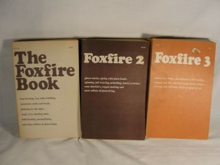 The Foxfire Book 1,  2,  3 Survival Skills Vintage 70s Collectible