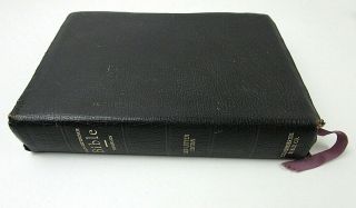 Vintage The Thompson Chain Reference Bible Kjv Black 1964 Bonded Leather 2b
