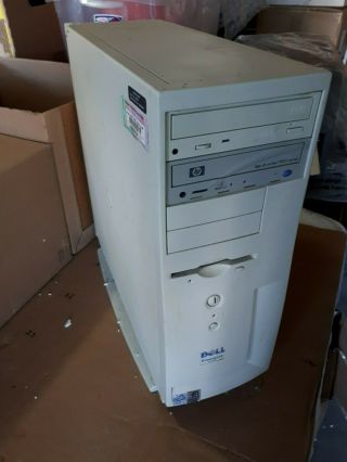 Vintage Dell Dimension 4100 Unkown Specs.  Pentium 3.  Software Loaded.