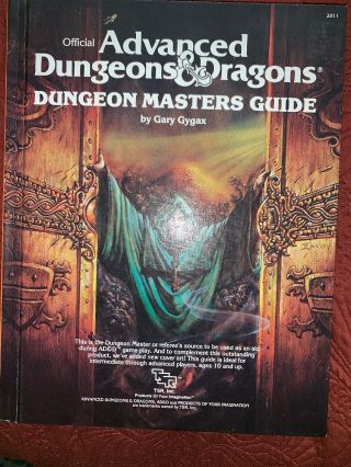Vintage 1979 Official Advanced Dungeons & Dragons Dungeon Masters Guide Tsr 2011