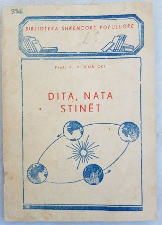 Albania,  Dita,  Nata,  Stinet,  Prof.  R.  V.  Kunicki,  Tirana 1954