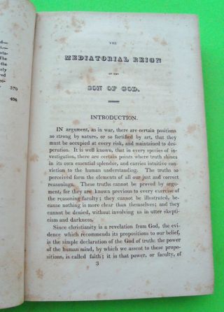 Full Leather 1821 MEDIATORIAL REIGN OF THE SON OF GOD 1st ED James Gray MORMONS? 3