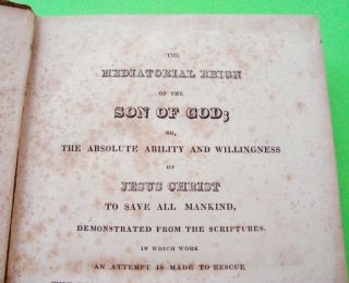 Full Leather 1821 MEDIATORIAL REIGN OF THE SON OF GOD 1st ED James Gray MORMONS? 5