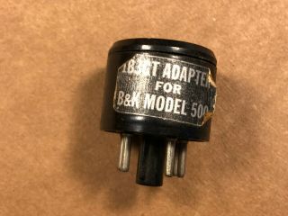 Vintage 1b3gt Vacuum Tube Test Socket Octal Adapter For B&k Model 500 (2 Avail)