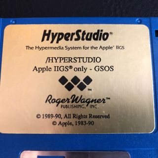 HyperStudio Apple II gs/os Computer Roger Wagner 4 Disk Set 2