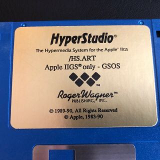 HyperStudio Apple II gs/os Computer Roger Wagner 4 Disk Set 3