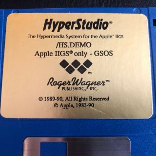 HyperStudio Apple II gs/os Computer Roger Wagner 4 Disk Set 4