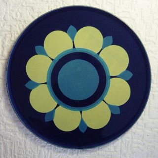Vtg 60s/70s Waechtersbach Pop Art Ceramic Cake Plate