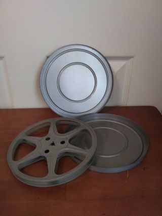 Vintage Metal 8mm Movie Film Storage Box W/12 Metal Reels & Cans 3