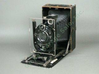 1913 - 27 Zeiss Ikon Tessco Folding Camera 9x12cm 13.  5cm F/4.  5 Tessa Lens Compur