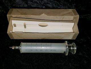 Bd Multifit 30cc Glass Syringe With Luer Lock Tip Vintage