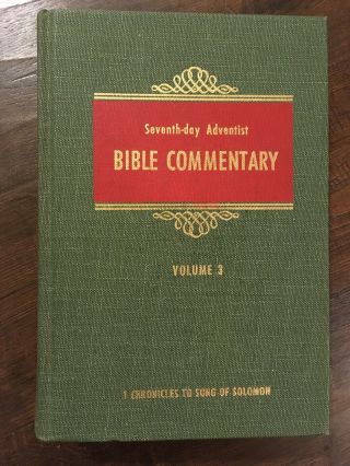 Seventh Day Adventist Bible Commentary Volume 3 - Vintage 1977