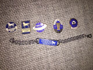 Vintage Ipswich Town Football Badges And Bracelet