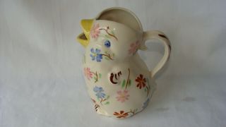 Vintage Blue Ridge China Southern Pottery Hand Painted Chick Cream Pitcher
