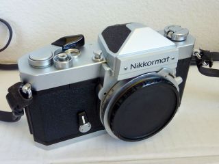 Classic Nikon Nikkormat Ft - N 35mm Film Slr Camera Body