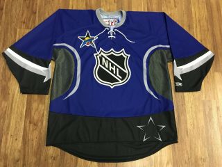 Mens Xl - Vtg Nhl All Star Game Ccm Glued On Hockey Jersey Made In Canada