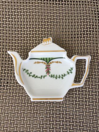Vintage A.  Raynaud Limoges France Tea Bag Holder