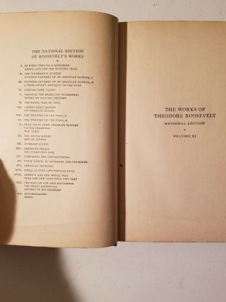 the of theodore roosevelt (16 volumes) 1926 scribners national edition 4
