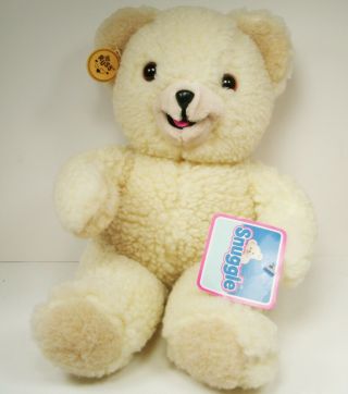 Vintage Russ Snuggle Bear 1986 15 Inches With Tags