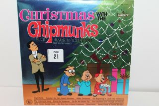 Christmas With The Chipmunks/alvin/vintage Christmas Vinyl Record Ships From Usa