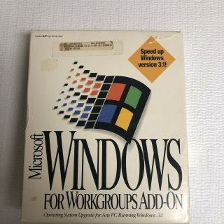 Microsoft Windows for Workgroups v3.  11 Vintage OEM on 3.  5 floppy complete set 7