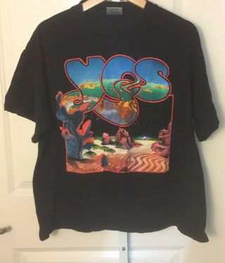 Vintage Yes Concert T - Shirt 1991 Union World Tour Xl Size Roger Dean