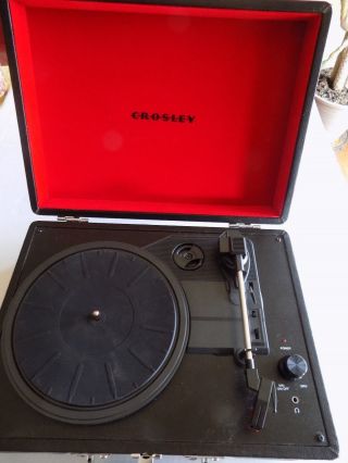 Crosley Cruiser Portable Turntable Vintage Record Player Black Cr8005a - Bk