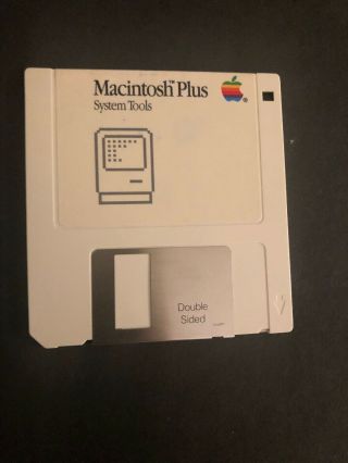 Vintage Macintosh Plus System Tools Disk System 3.  2 Finder 5.  3