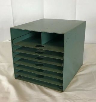 Cool Vintage Metal Industrial Paper/letter/file/sorters Desktop Trays Pull Out