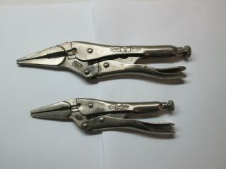 Vintage Orignal Peterson Dewitt 6ln&9ln Vise Grip Locking Pliers Usa