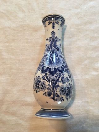 Gorgeous Vintage Delft Blauw Hand Painted Bud Vase