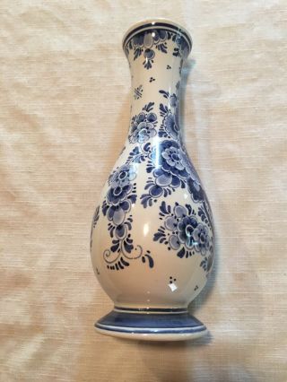 Gorgeous Vintage Delft Blauw Hand Painted Bud Vase 3