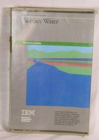 Ibm Pc Xt / Pcjr Surface Water Software - Nos & In Shrinkwrap