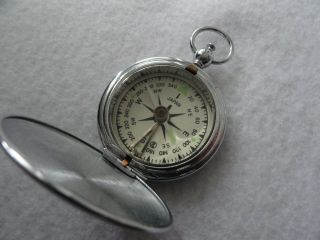 Vintage Army Type Watch Compass By Wfs