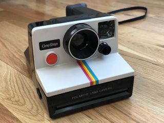 Vintage - One Step Polaroid Land Camera (rainbow Stripe) Sx - 70 -