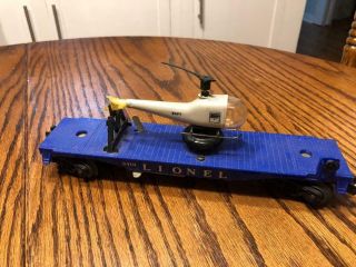 Vintage Lionel 3419 Operating Helicopter Launch Car Post War O Scale Train