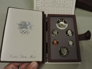 Vintage 1984 United States Olympic Prestige Proof Set,  Silver,  (vae)