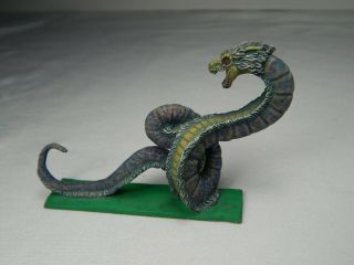 Vintage Ral Partha Serpent 1982.  Pro Painted Miniature.  Dungeons & Dragons.  D&d