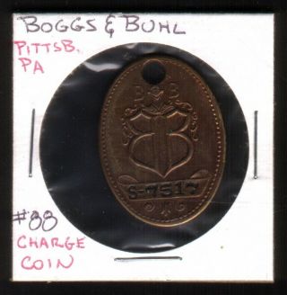 B&b Bogs & Buhl Vintage Metal Charge Coin
