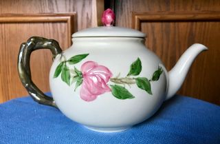 Vintage Franciscan Desert Rose Teapot With Lid Made In Usa Euc